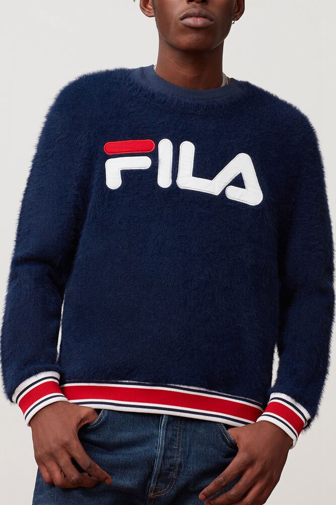 Fila Sweatshirt Herre Mørkeblå Cash Trøjer ZAD-937425